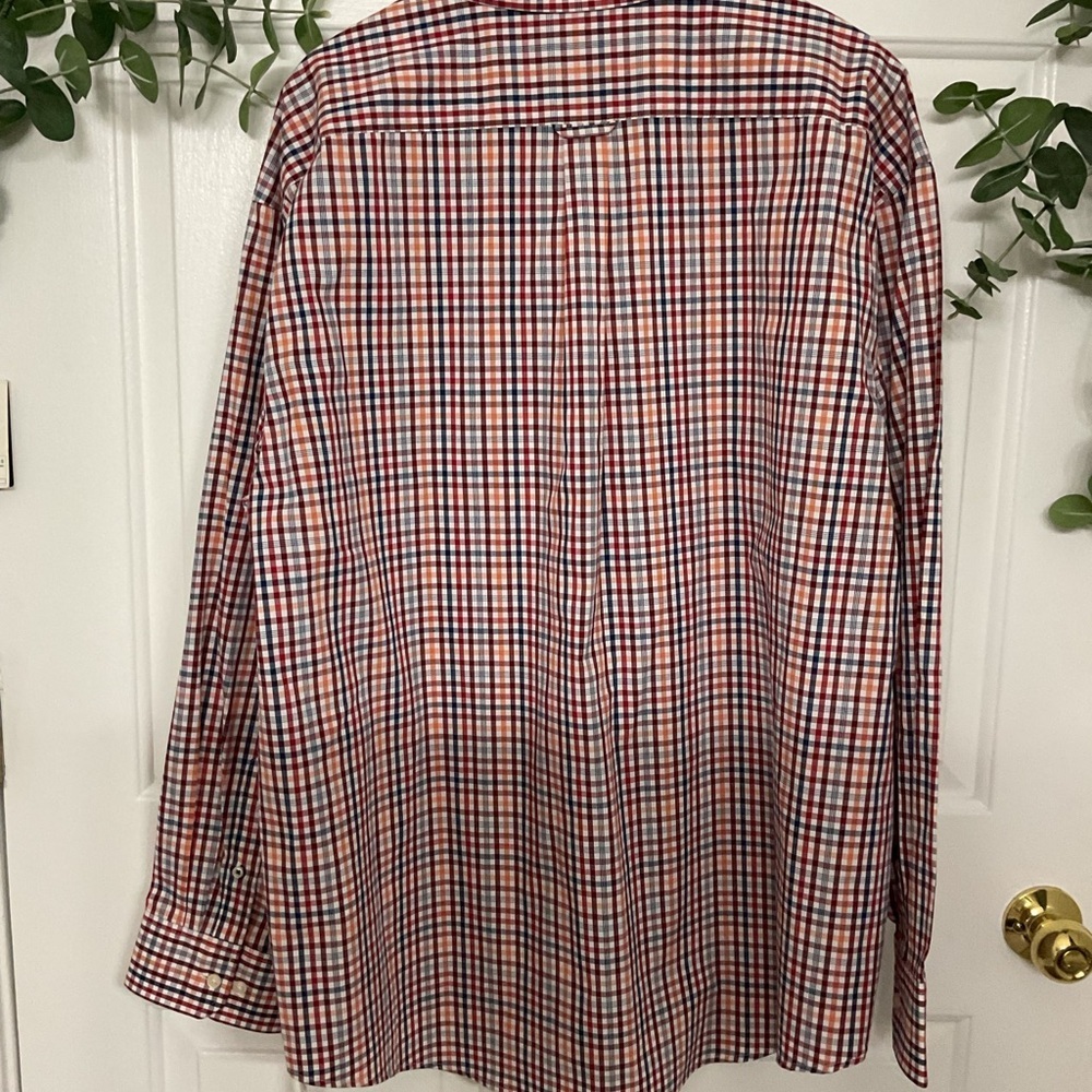 IZOD MEN Plaid Shirt - Red and Blue. SIZE XXL - Picture 3 of 7